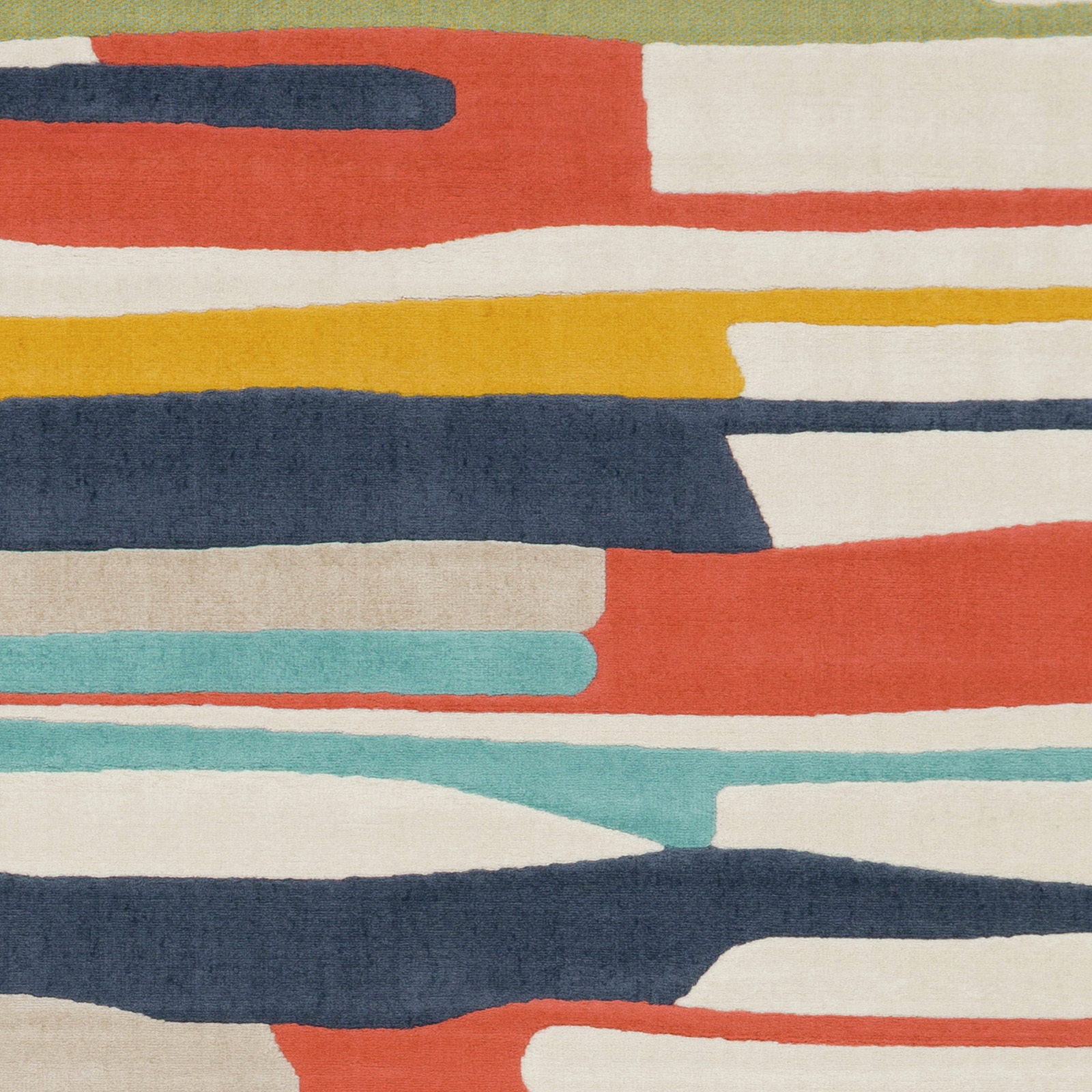 SURYA Tappeto Salotto A Pelo Corto Soggiorno Scandinavo Pop Multicolore 80x220 Cm 14 Detail Photo1