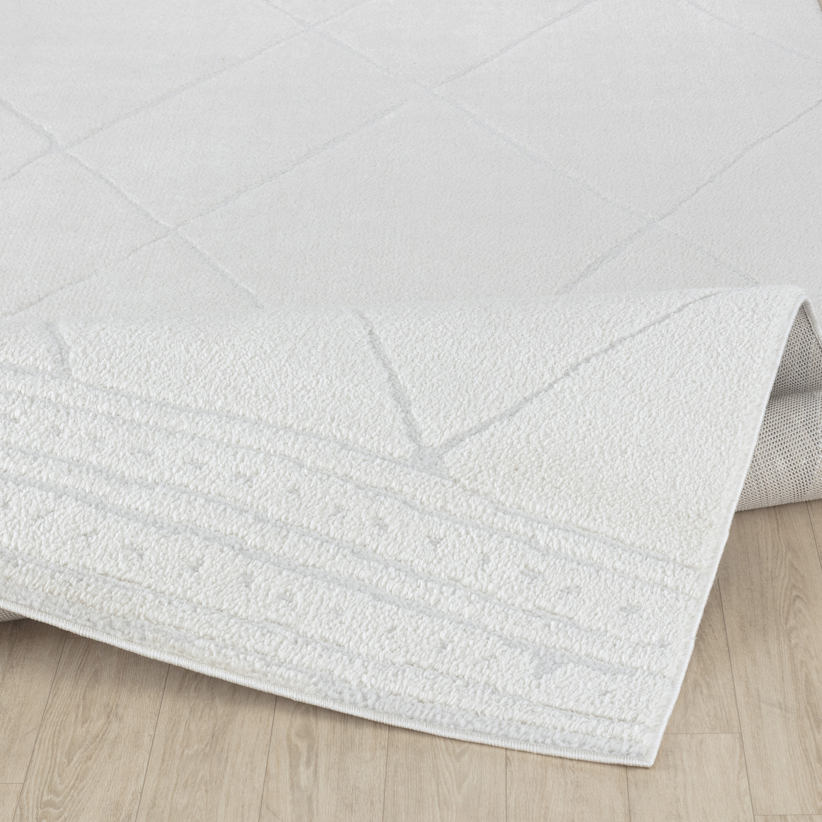 SURYA Tapis De Salon à Poils Courts Et Doux Berbère Ethnique Ivoire 200x275 Cm 13 Detail Photo0