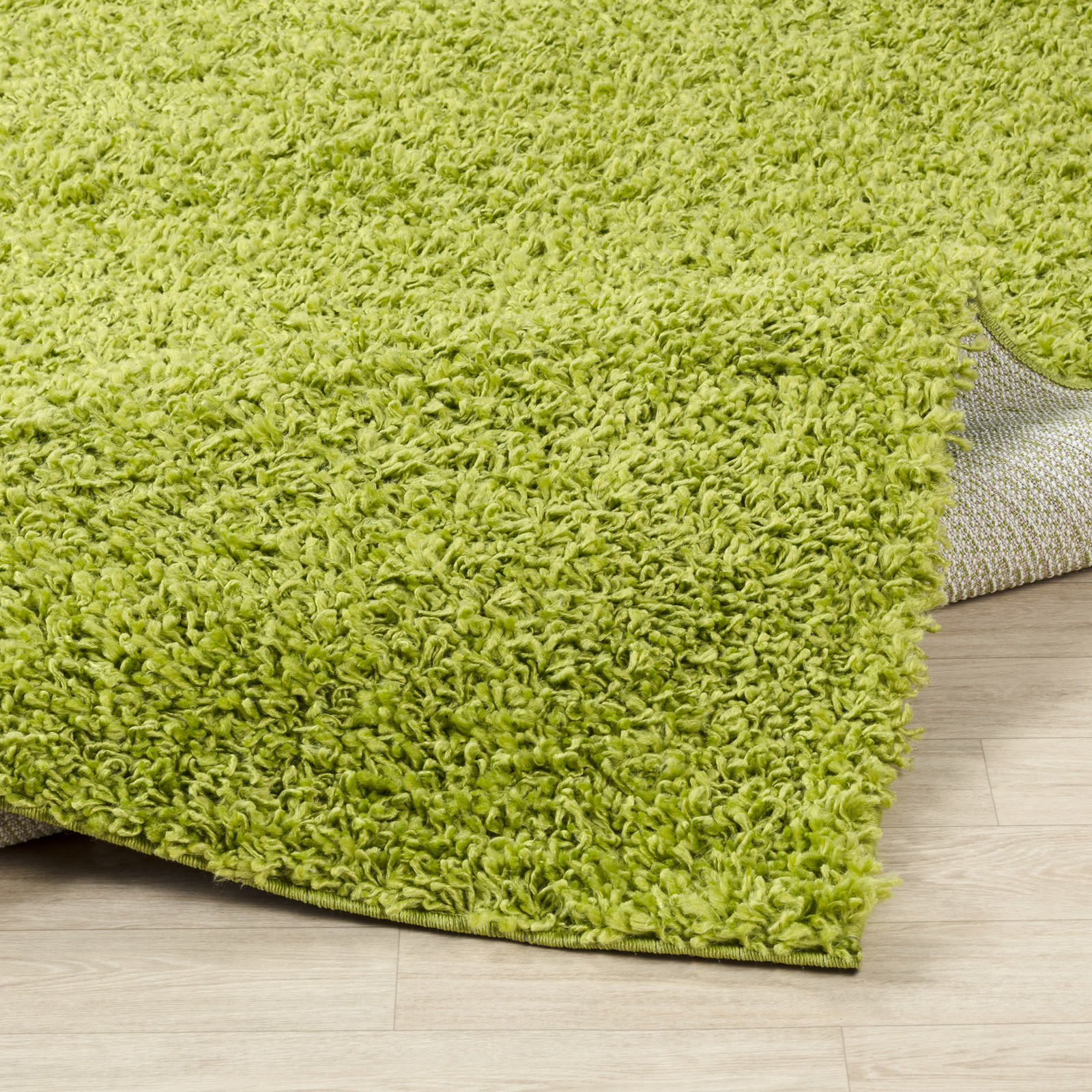 SURYA Tapis De Couloir à Poils Longs Et Doux Shaggy Uni Chic Vert 80x150 Cm 13 Detail Photo0