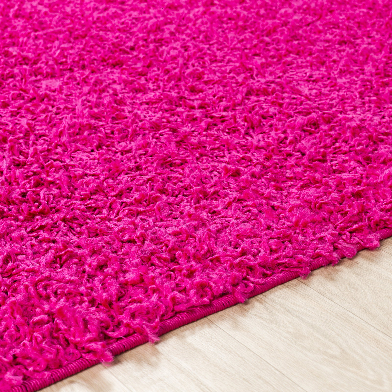 SURYA Tappeto Salotto A Pelo Lungo Soggiorno Shaggy Unicolore Chic Fucsia 80x150 Cm 15 Detail Photo2