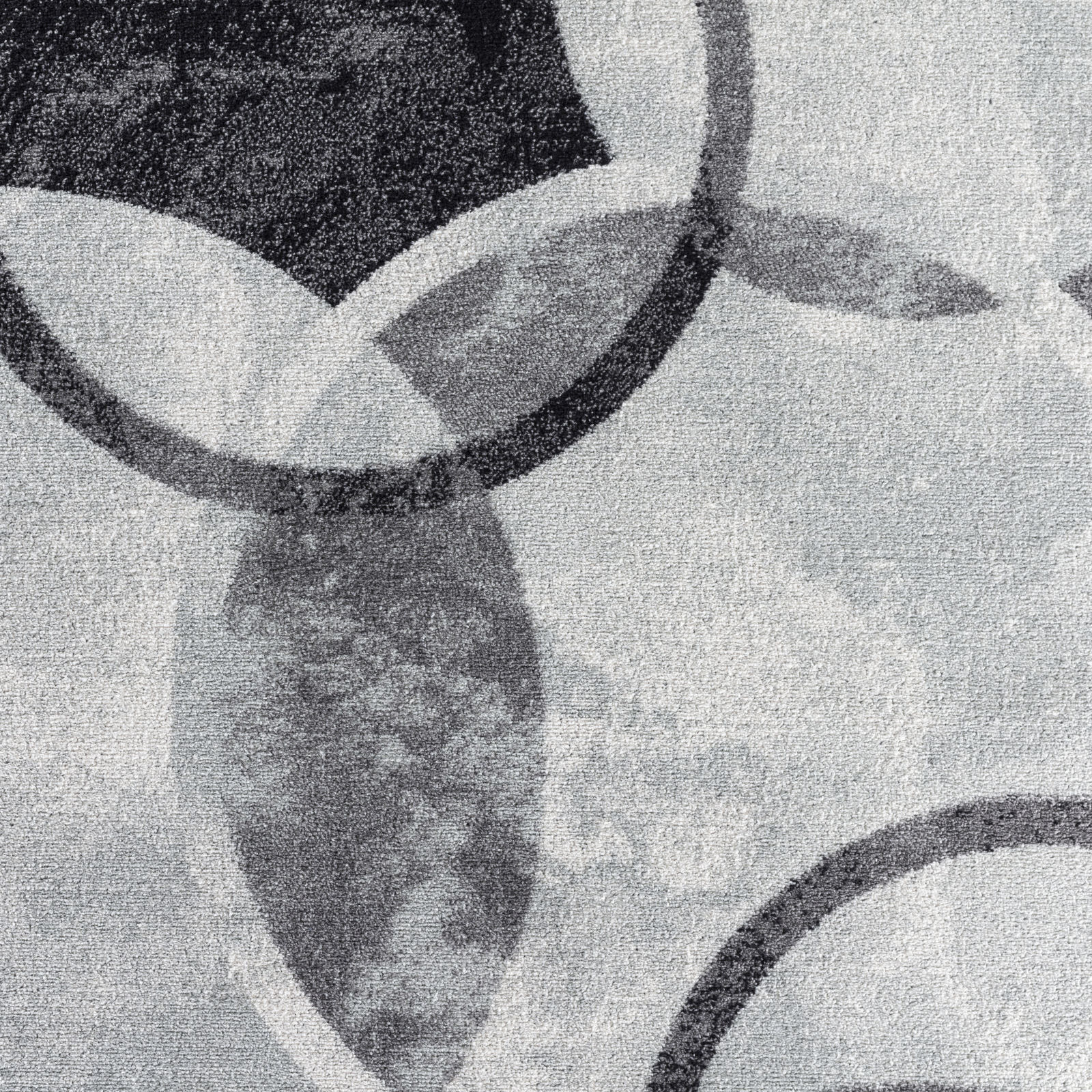 SURYA Tappeto Salotto A Pelo Corto Soggiorno Scandinavo Industriale Nero E Grigio 160x220 Cm 14 Detail Photo1