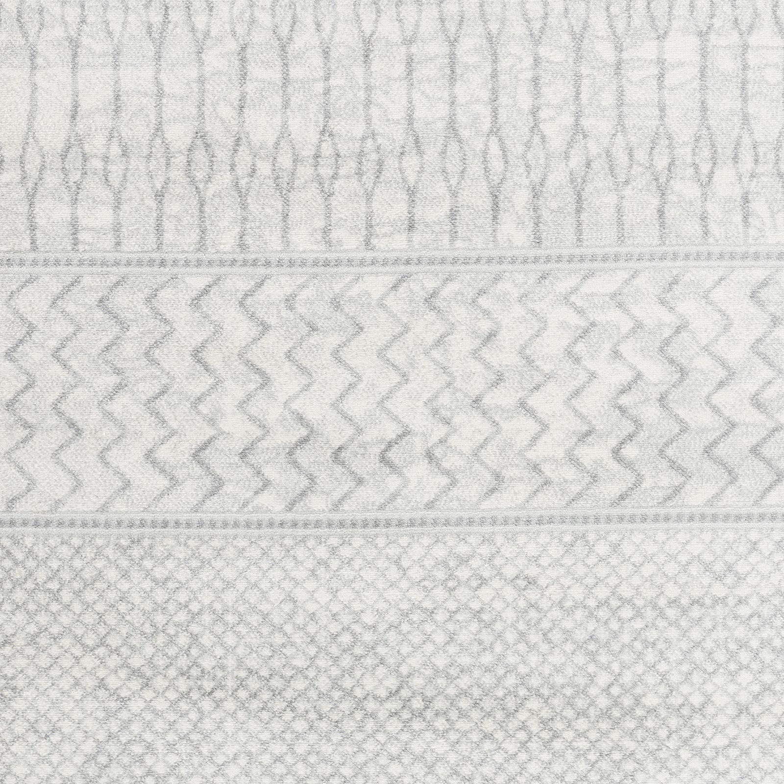 SURYA Tapis De Salon à Poils Courts Et Doux Scandinave Bohème Gris Et Ivoire 130x180 Cm 14 Detail Photo1