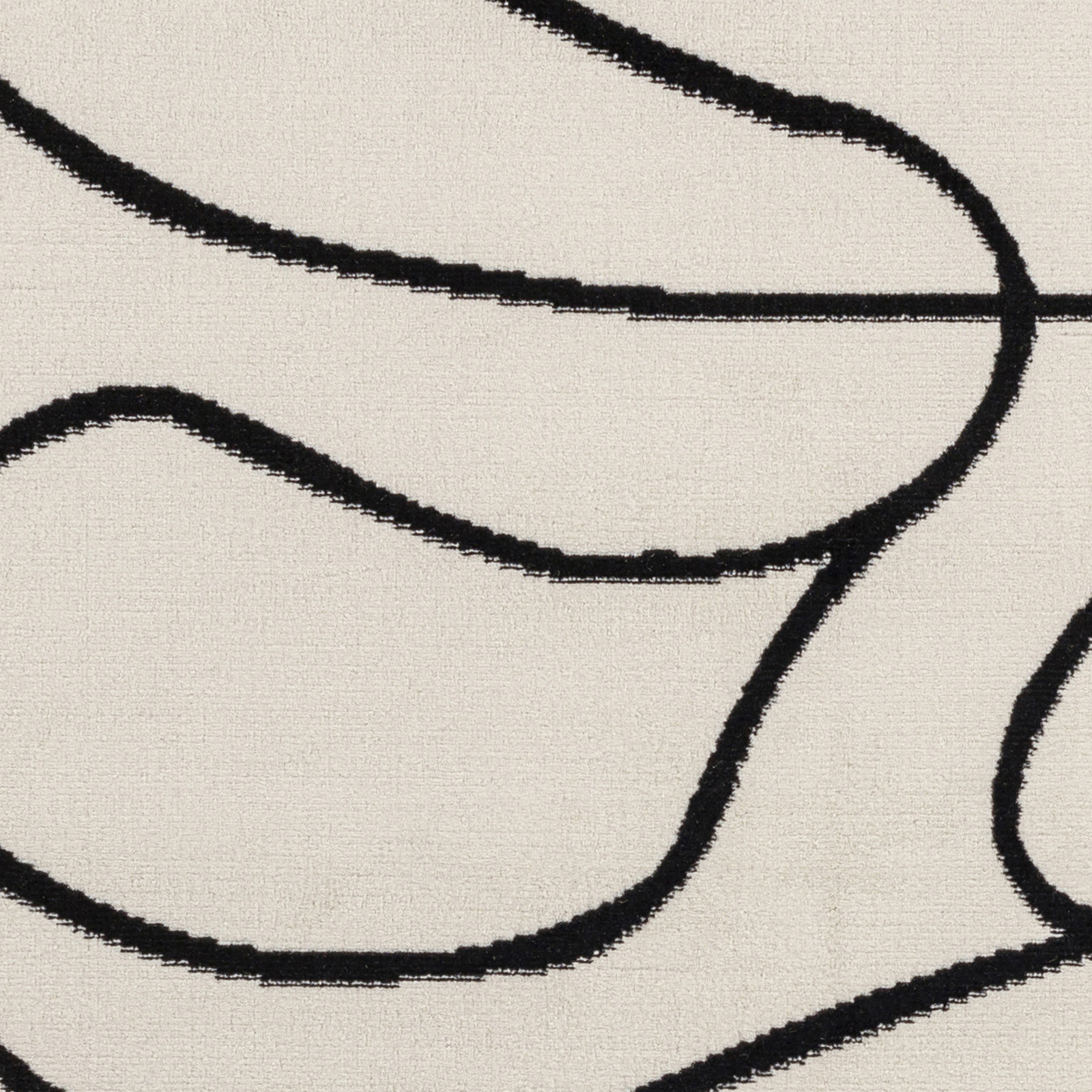 SURYA Tapis De Salon à Poils Courts Et Doux Scandinave Bohème Blanc Et Noir 152x213 Cm 14 Detail Photo1