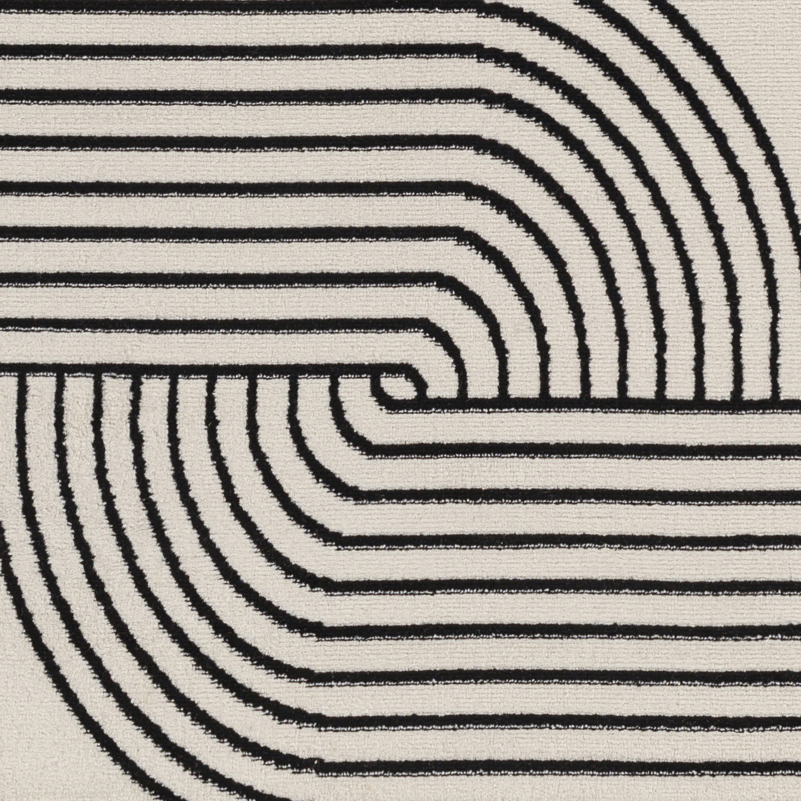 SURYA Tappeto Salotto A Pelo Corto Soggiorno Scandinavo Retro Bianco E Nero 200x275 Cm 14 Detail Photo1