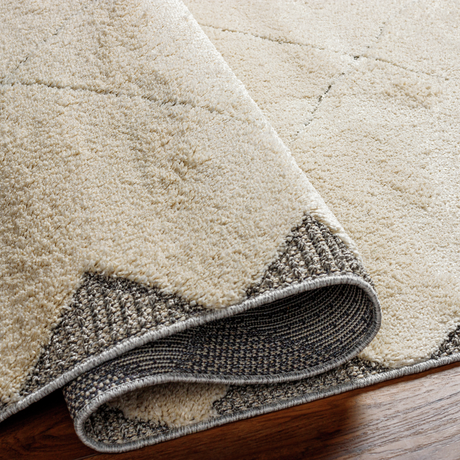 SURYA Tappeto Salotto A Pelo Corto Soggiorno Berbero Etnico Beige E Grigio 167x220 Cm 13 Detail Photo0