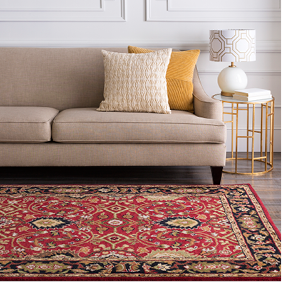 Rugs Surya Lighting Pillows Wall Decor Accent Red